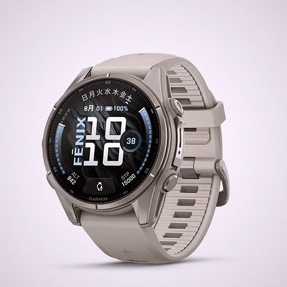 Garmin Fenix 9 Smartwatch 43mm Fog Gray Sapphire AMOLED Sport Gesundheitstracker