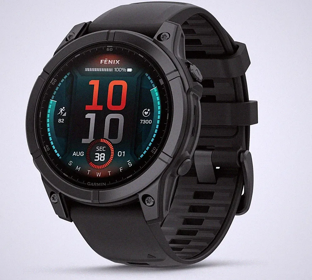 Garmin FENIX E Schwarz/Dunkelgrau 16GB 47mm Smartwatch 1,3" AMOLED GPS WLAN NFC