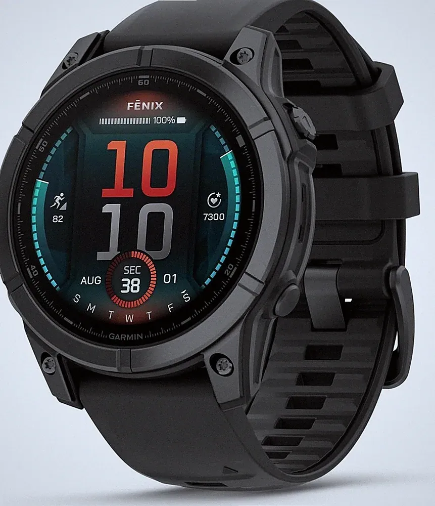 Garmin FENIX E Schwarz/Dunkelgrau 16GB 47mm Smartwatch 1,3" AMOLED GPS WLAN NFC