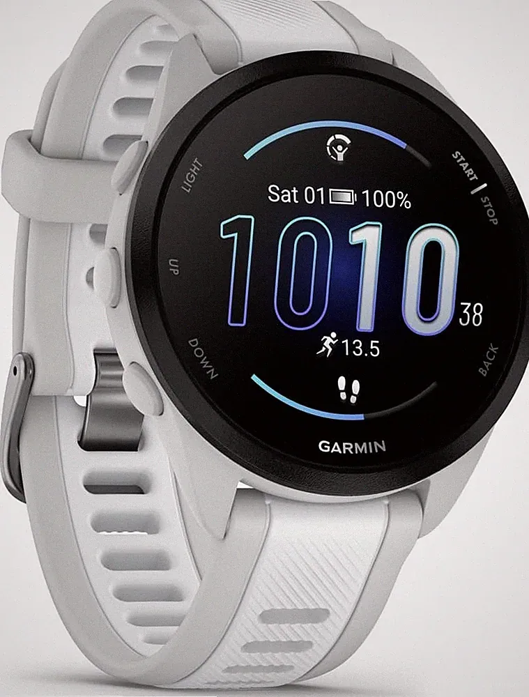 GARMIN Forerunner 165, leichte GPS Smartwatch zum Laufen, mit AMOLED Touchscreen