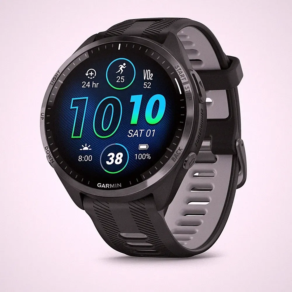 Garmin Forerunner 965 Smartwatch 1,4" 47mm Titan Saphir 32GB Schwarz
