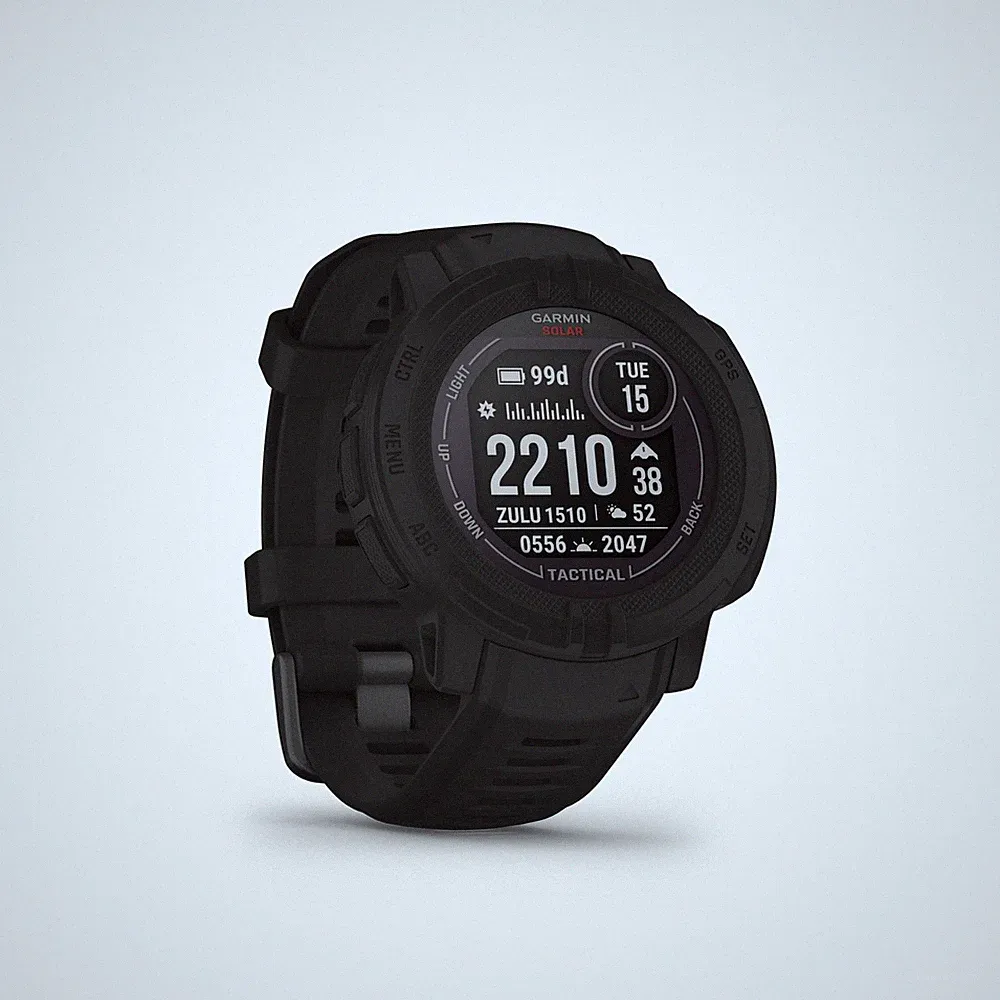 Garmin INSTINCT 2 SOLAR TACTICAL EDITION Smartwatch 32GB Schwarz GPS 10ATM