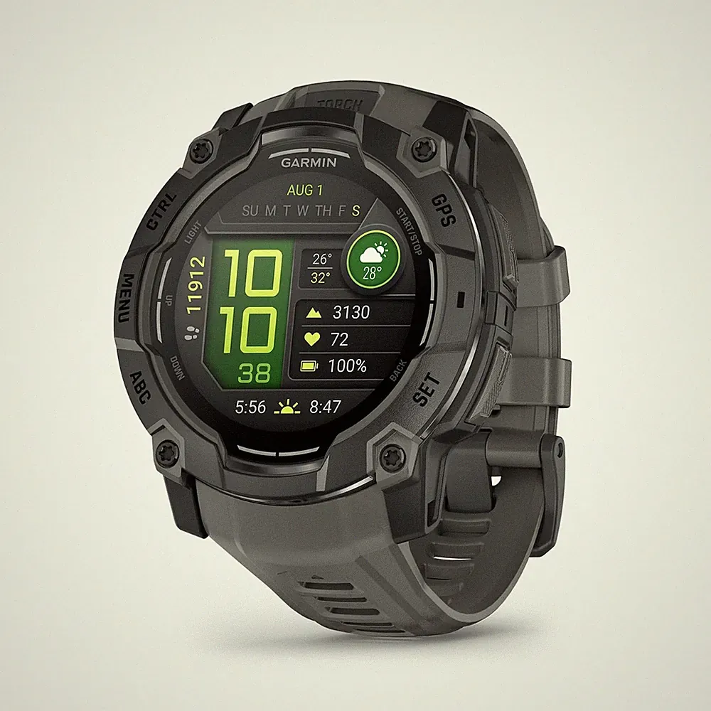 Garmin Instinct 3 50mm AMOLED GPS-Smartwatch Schwarz 010-03020-00