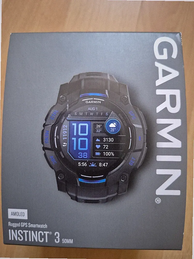 Garmin Instinct 3 | Amoled | 50mm | Schwarz/Anthrazit | Neu