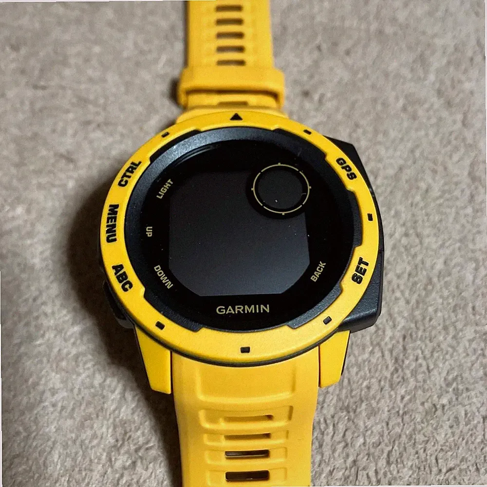 Garmin Instinct Smartwatch Sunburst Yellow verifiziert funktioniert gebraucht...