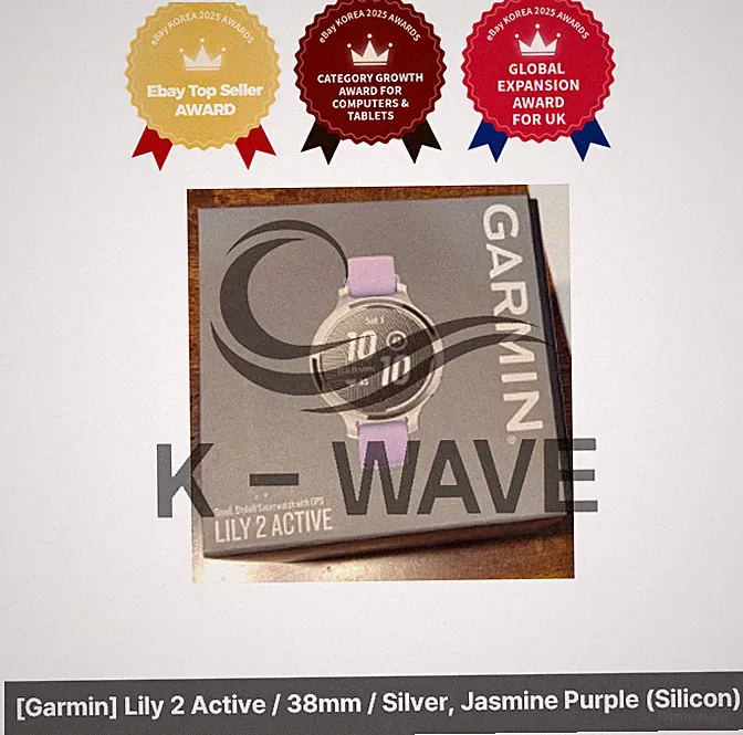 [Garmin] Lily 2 Active / 38mm / Silver, Jasmine Purple (Silicon)