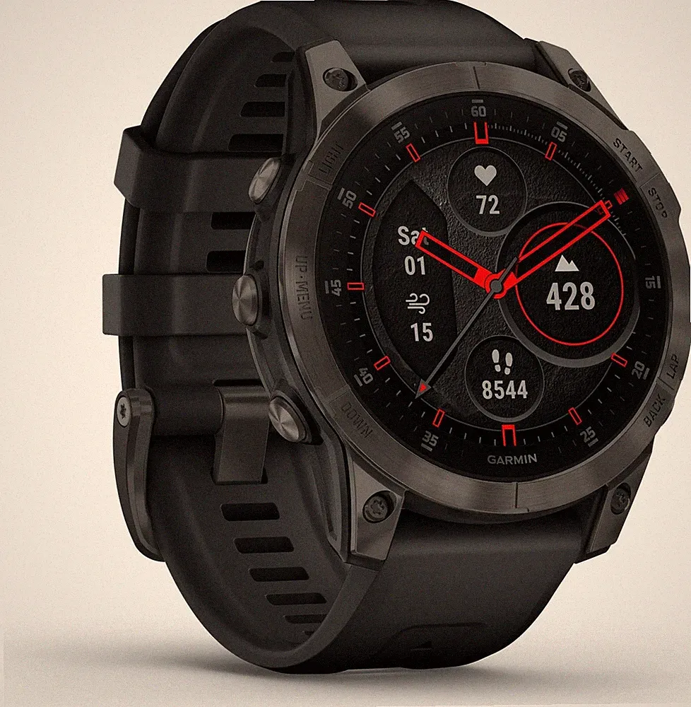 Garmin Sportuhr Uhr GPS Smartwatch Epix Gen 2 Saphir Titan 47 mm - Sehr Gut