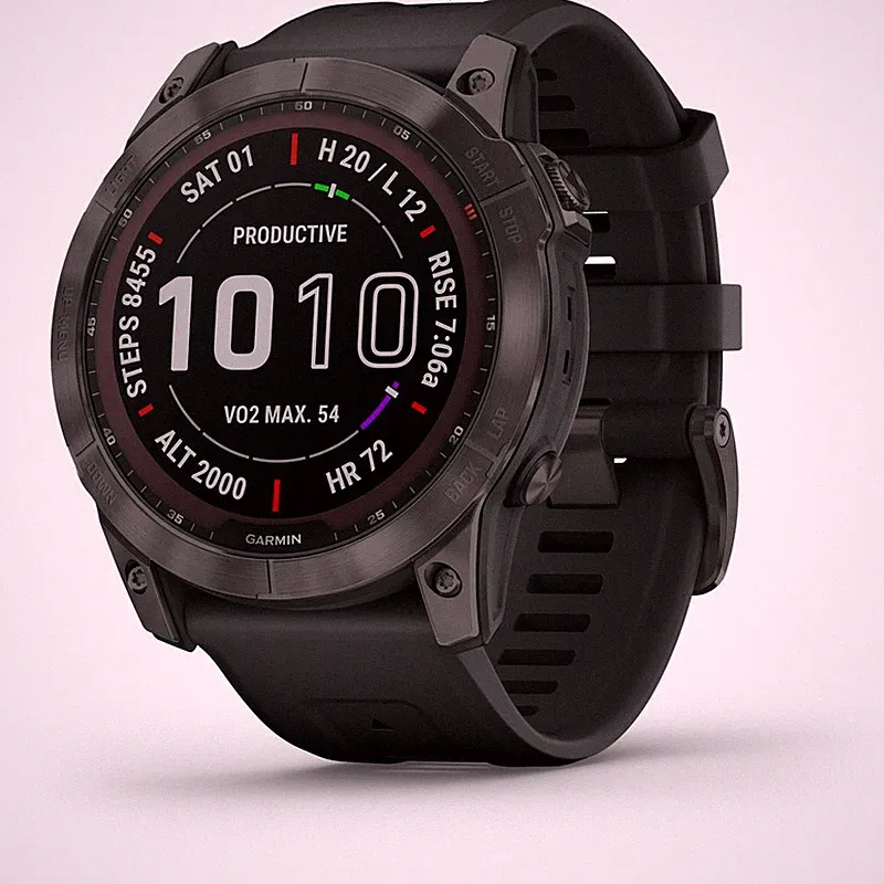 Garmin Uhr Smartwatch GPS Sportuhr Fenix 7X Sapphire Solar Carbon Grey - Neu
