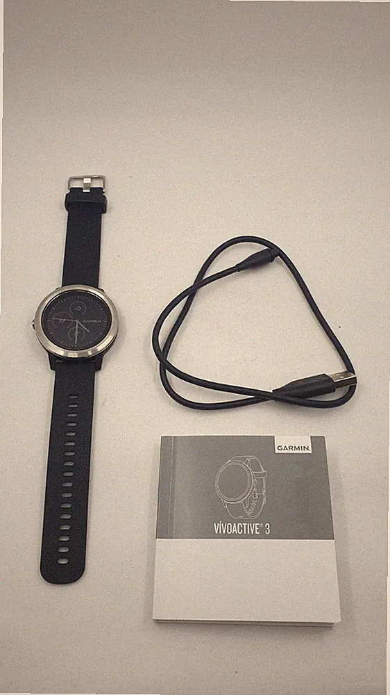 Garmin vívoactive 3 GPS Smartwatch NFC Garmin Pay Schwarz Silber_0,238_5
