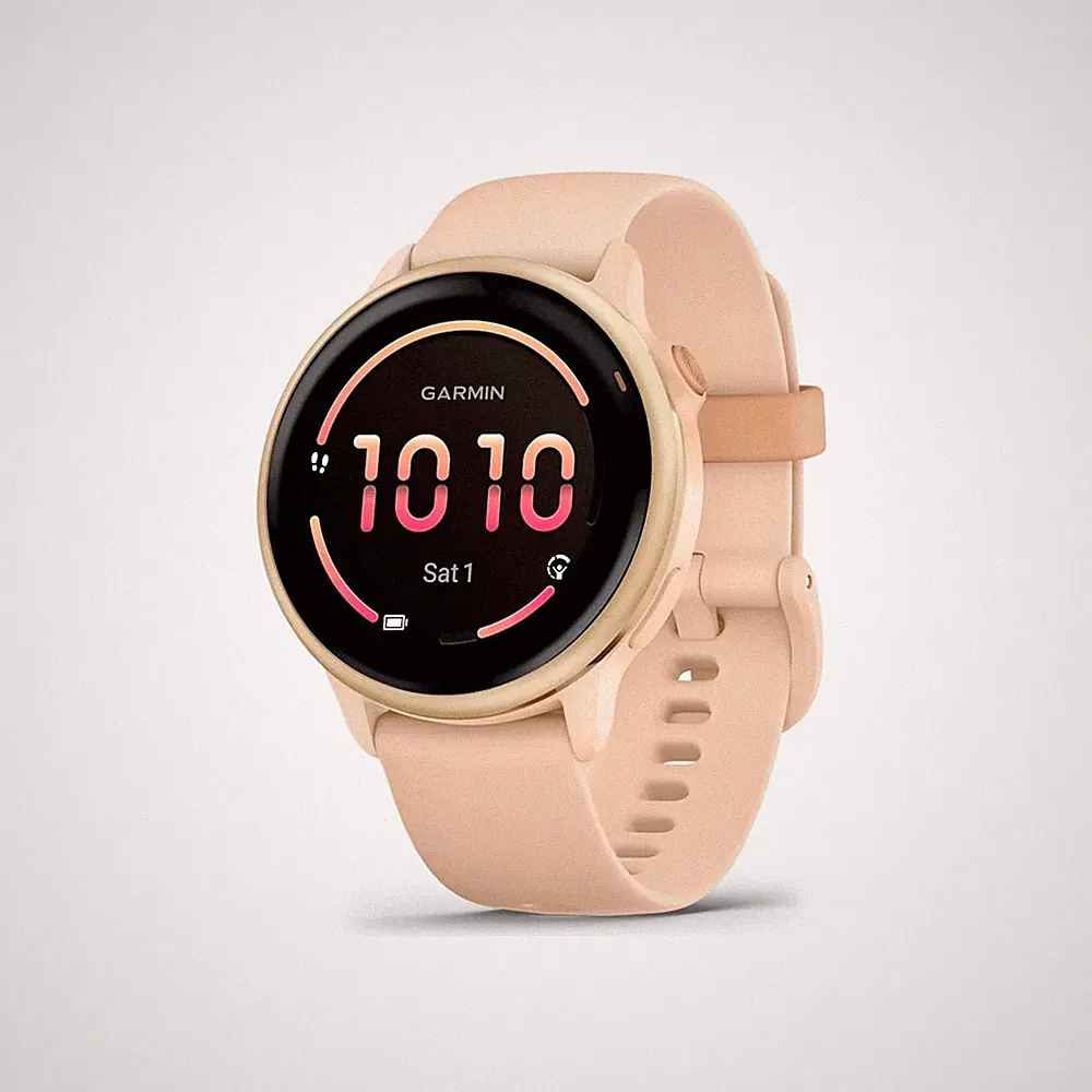 Garmin vívoactive 6 42mm Fitness-Smartwatch pink dawn/pink dawn metallic alumin