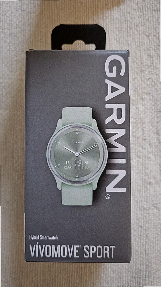 Garmin Vívomove Sport Hybrid Smartwatch Mintgrün - Neu