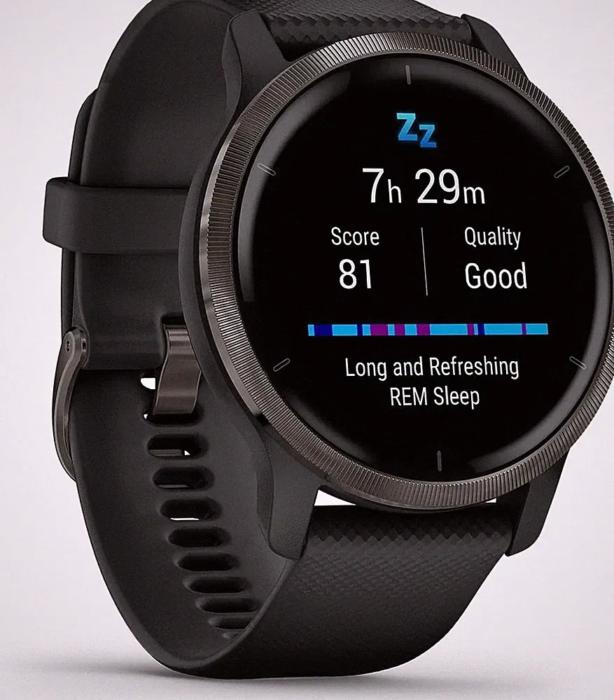 Garmin Venu 2 GPS Fitness Smartwatch Touchdisplay Uhr 45mm Schwarz Händler OVP