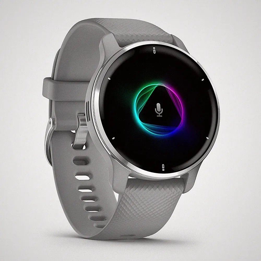 Garmin Venu 2 Plus GPS Fitness Smartwatch AMOLED Touchdisplay Grau/Silber Uhr