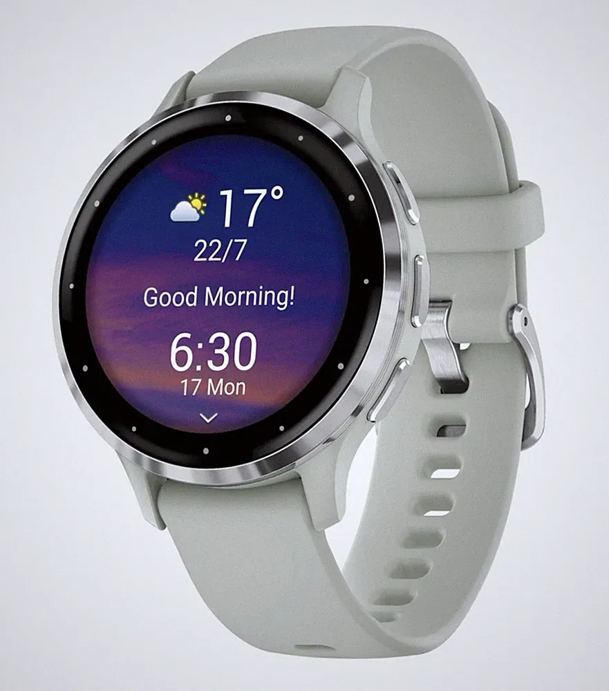 Garmin Venu 3S Smartwatch Fitnesswatch Fitnessuhr GPS Smartwatch Hellgrau 41mm