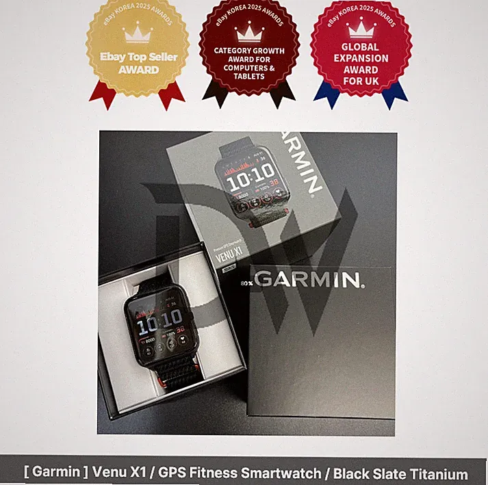 [ Garmin ] Venu X1 / GPS Fitness Smartwatch / Black Slate Titanium / Express
