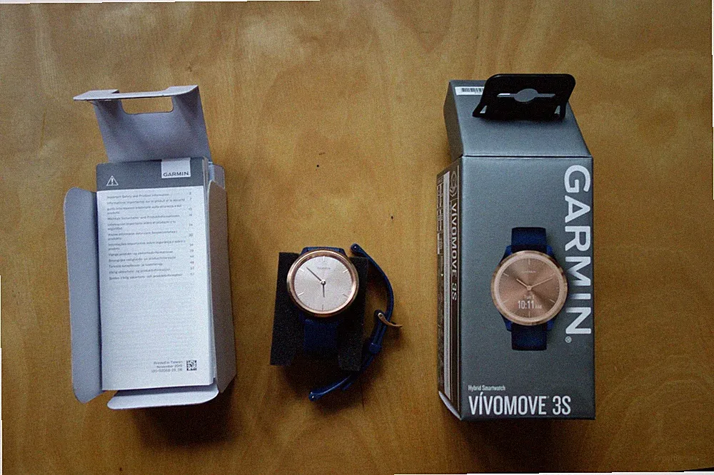 Garmin Vivomove 3S Hybrid Smartwatch Blau/Rosegold