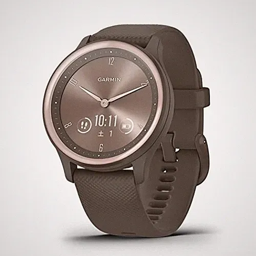 Garmin vivomove Sport Hybrid Smartwatch Gold Cocoa NEU