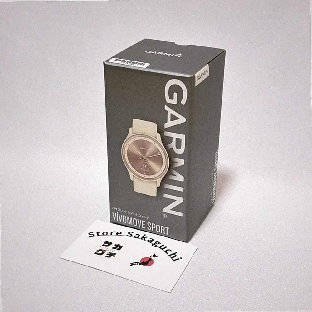 Garmin vivomove Sport Peach Gold Elfenbein Hybrid Smartwatch Analog & Digital