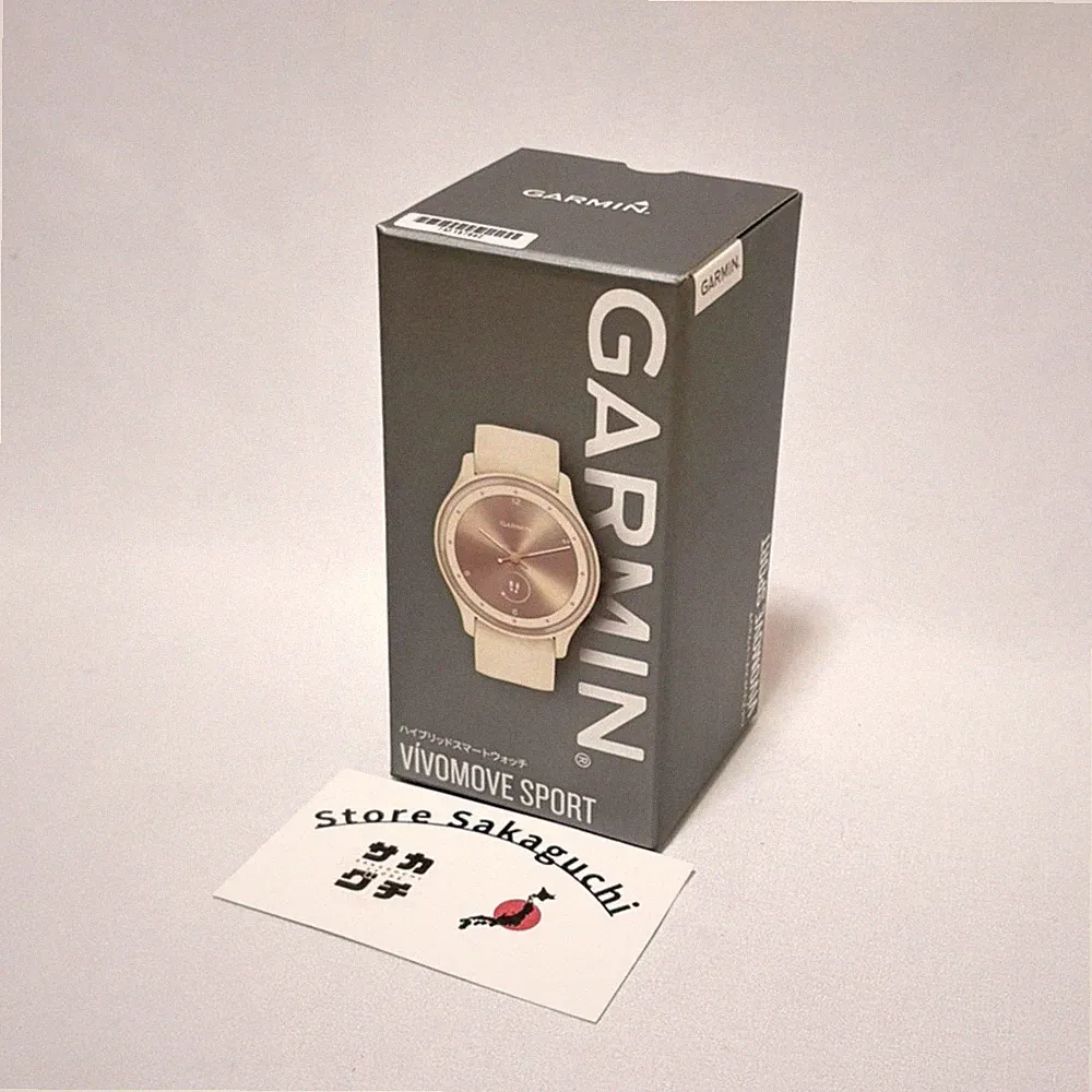 Garmin vivomove Sport Peach Gold Elfenbein Hybrid Smartwatch Analog & Digital