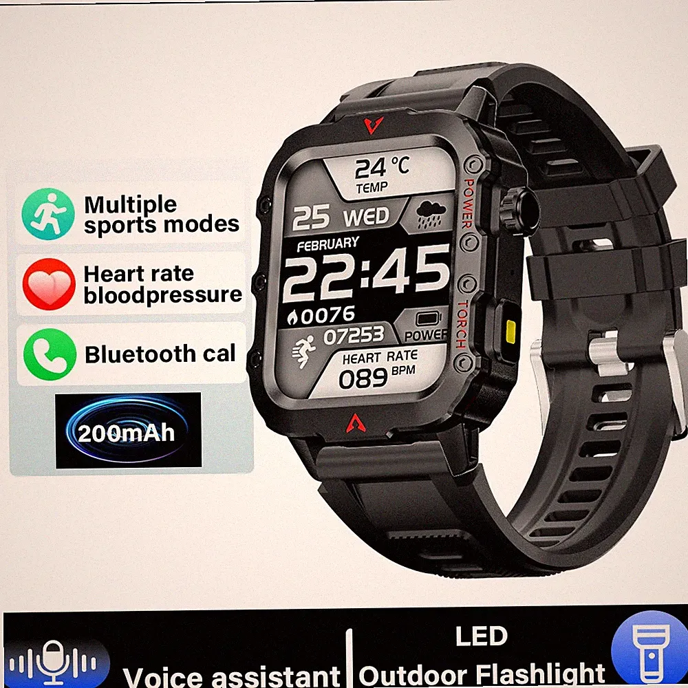 GL Wear Smartwatch Bluetooth Talk LED Taschenlampe Multifunktion Outdoor Smar
