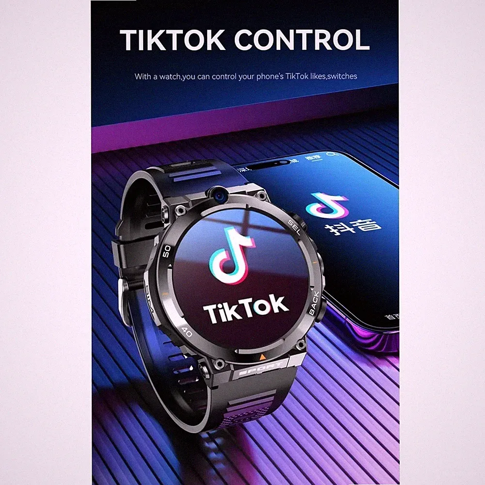 Golden SpikeH10 Smartwatch 4G LTE Android Smartwatch mit 1,6'' Amoled 720*720HD