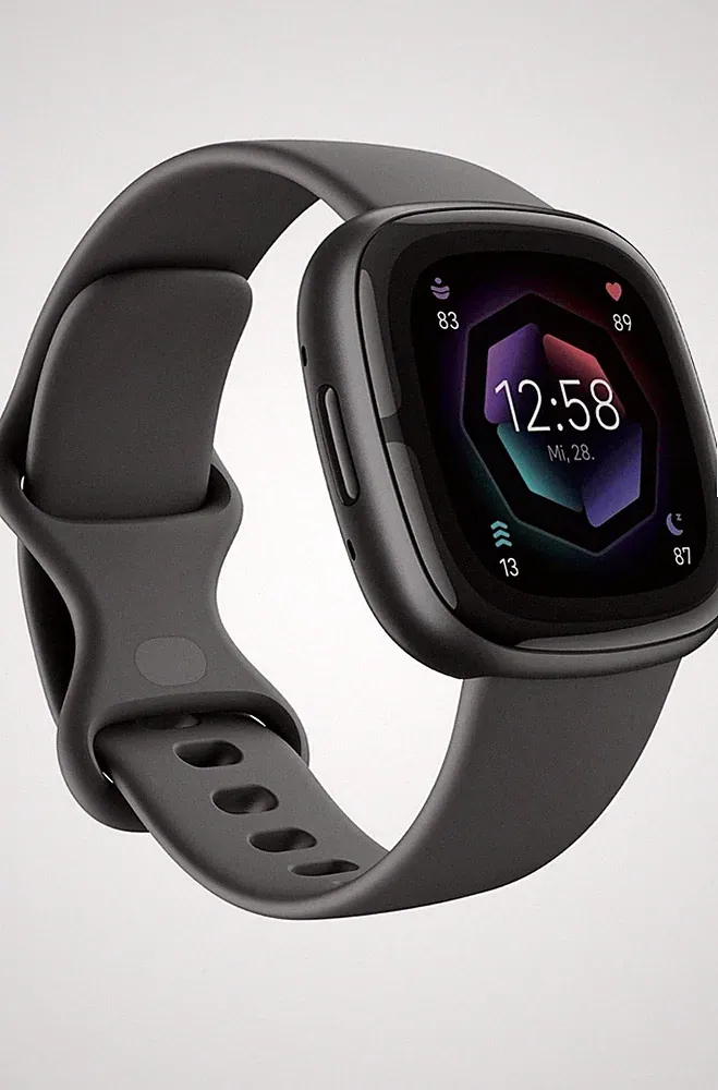 Google Fitbit Sense 2 Smartwatch Damen / Herren Fitnessuhr mit integriertem GPS