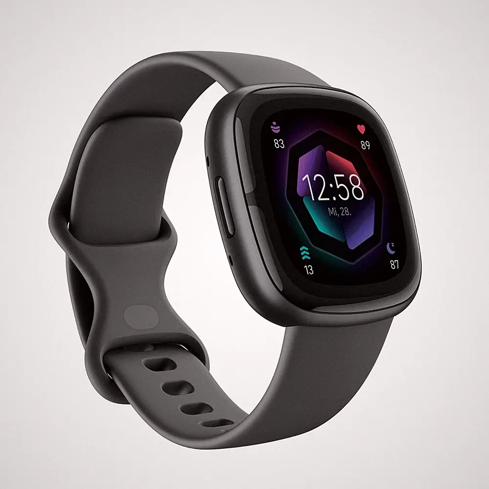 Google Fitbit Sense 2 Smartwatch Damen / Herren Fitnessuhr mit integriertem GPS