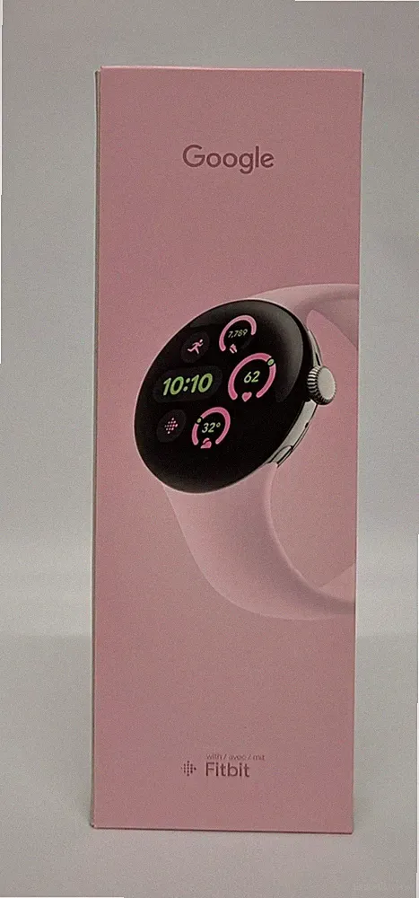 Google Pixel Watch 3 41 mm LTE AMOLED Displ Smartwatch Sportarmband Rose Silber