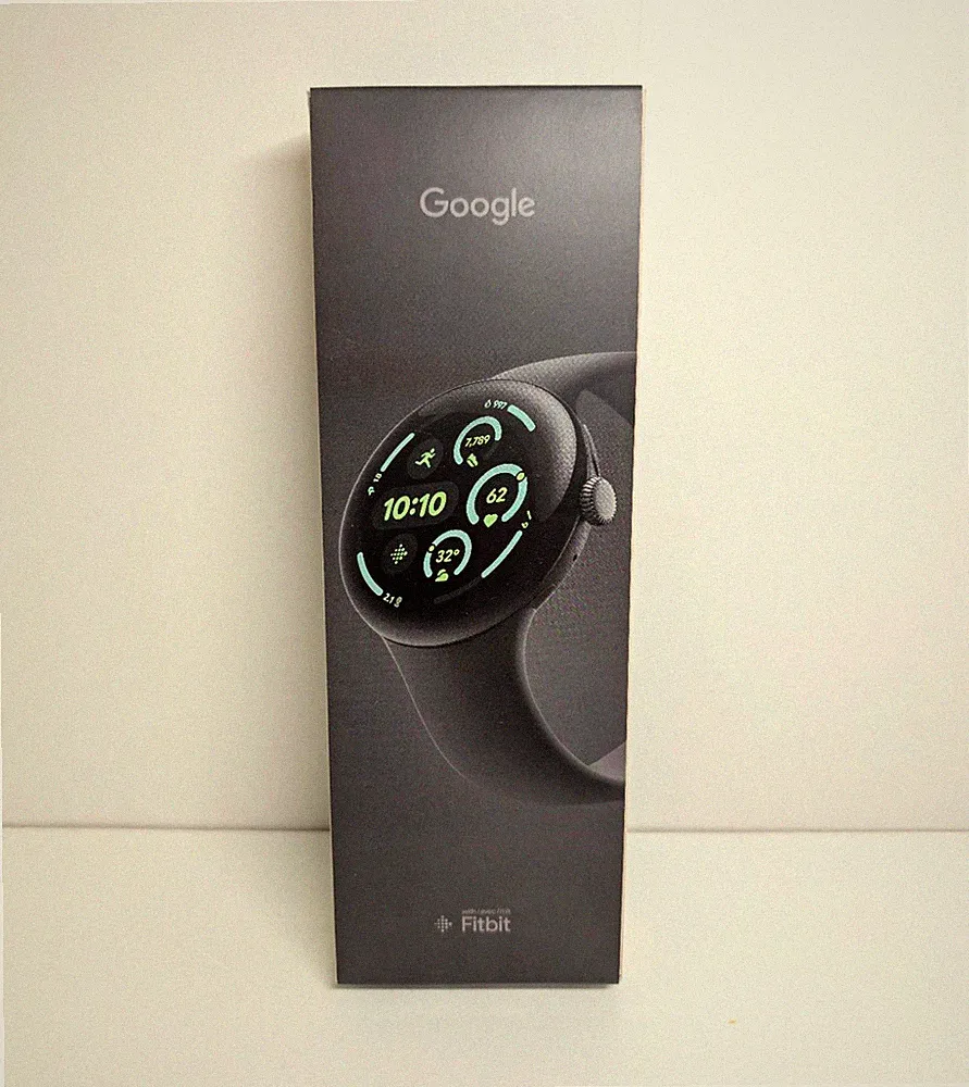 Google Pixel Watch 3 45 mm LTE Smartwatch Schwarz, Wear OS, Android/iOS