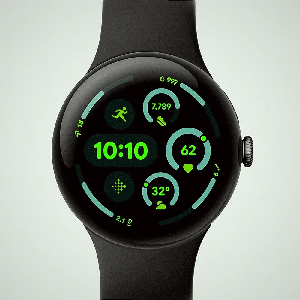 Google Pixel Watch 3 Smartwatch Obsidian (150–185 mm, 165–215 mm)