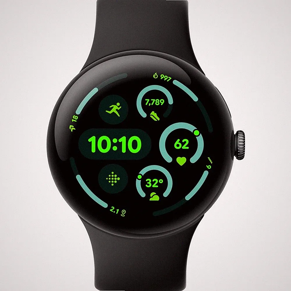 Google Pixel Watch 3 Smartwatch Obsidian (150–185 mm, 165–215 mm)