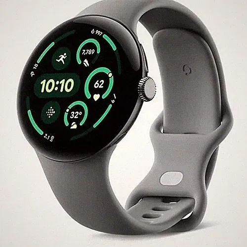 Google Pixel Watch 3 WiFi 45mm Smartwatch Matte Hazel Hazel Grün