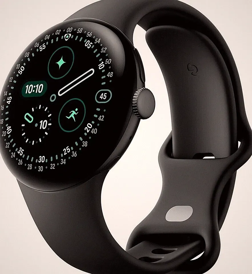 Google Pixel Watch 4 41mm Wi-Fi Matte Black Sportarmband WIE NEU