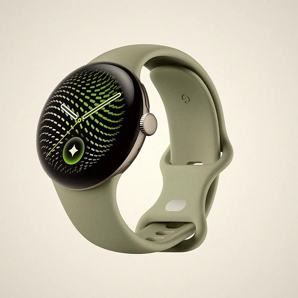 GOOGLE Pixel Watch 5 41mm WiFi Olive + Aluminiumgehäuse in Satin Pyrite Smartwat