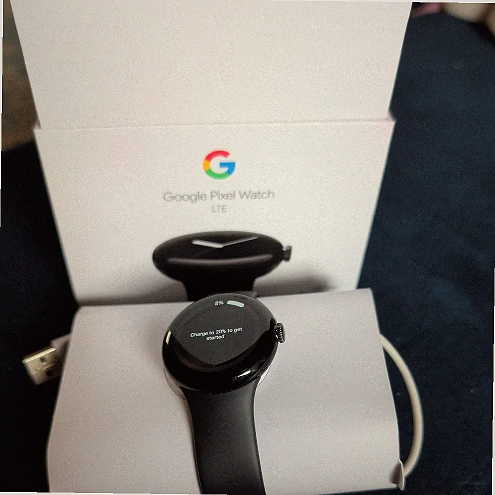 Google Pixel Watch LTE Edelstahlgehäuse Wifi/eSIM Google Smartwatch Android Sch.