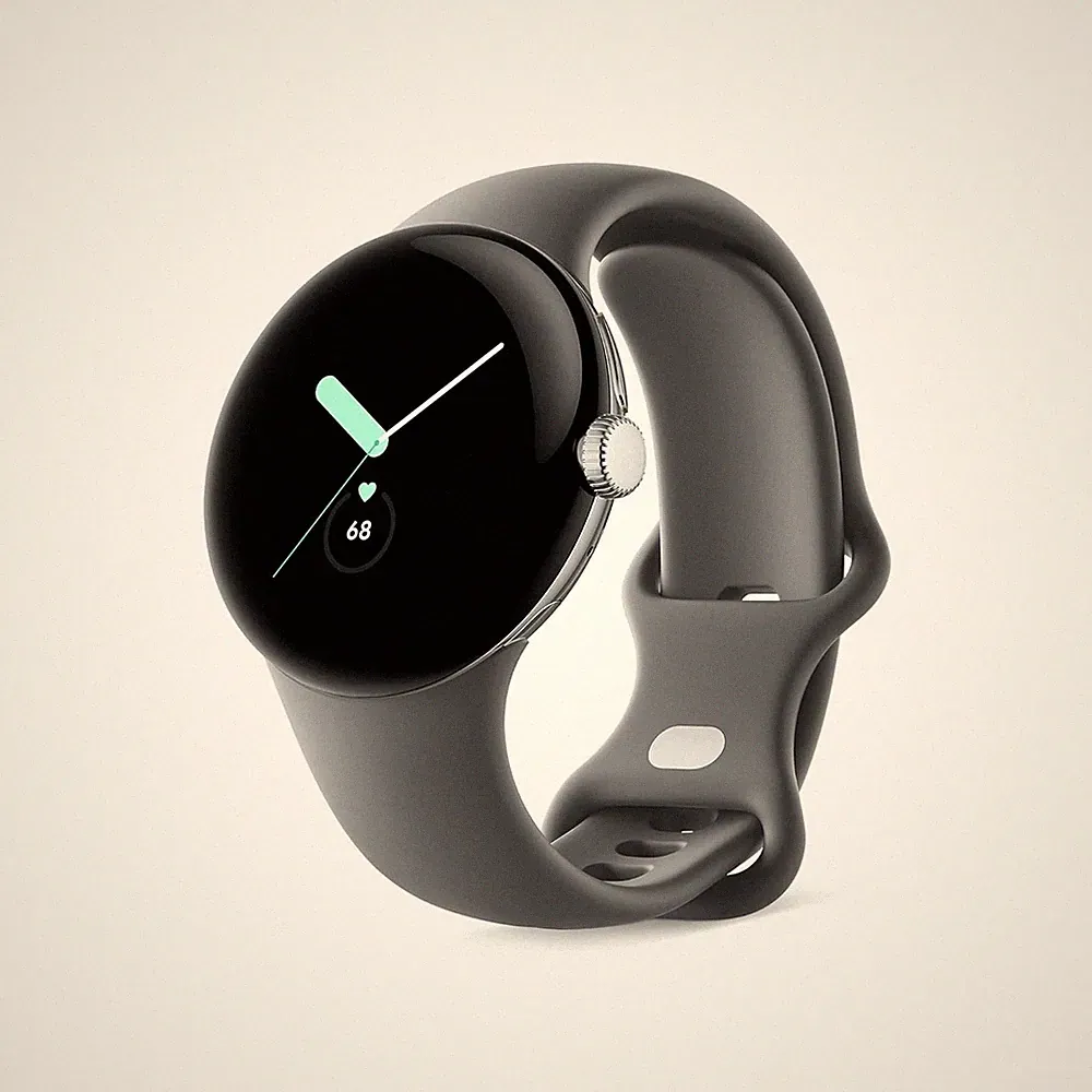 Google Pixel Watch Wifi Edelstahlgehäuse, Google Smartwatch Android (NS)