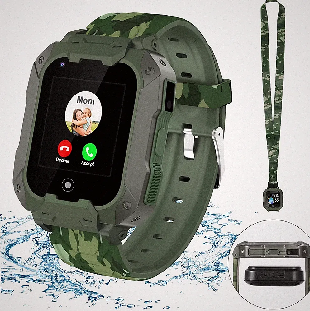 GPS Kinderuhr Smartwatch Telefon Funktion Videoanruf SOS Uhr für Mädchen Jungen