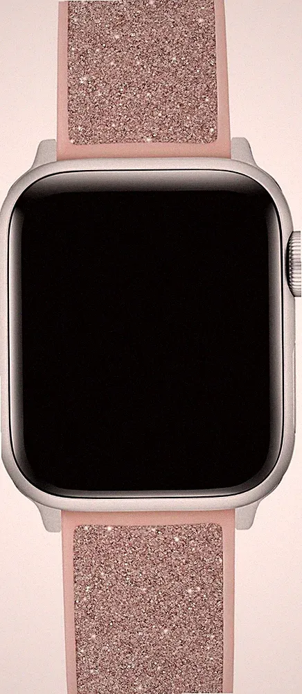 Guess Smartwatch-Armband altrosa Glitzer Look CS2004S2
