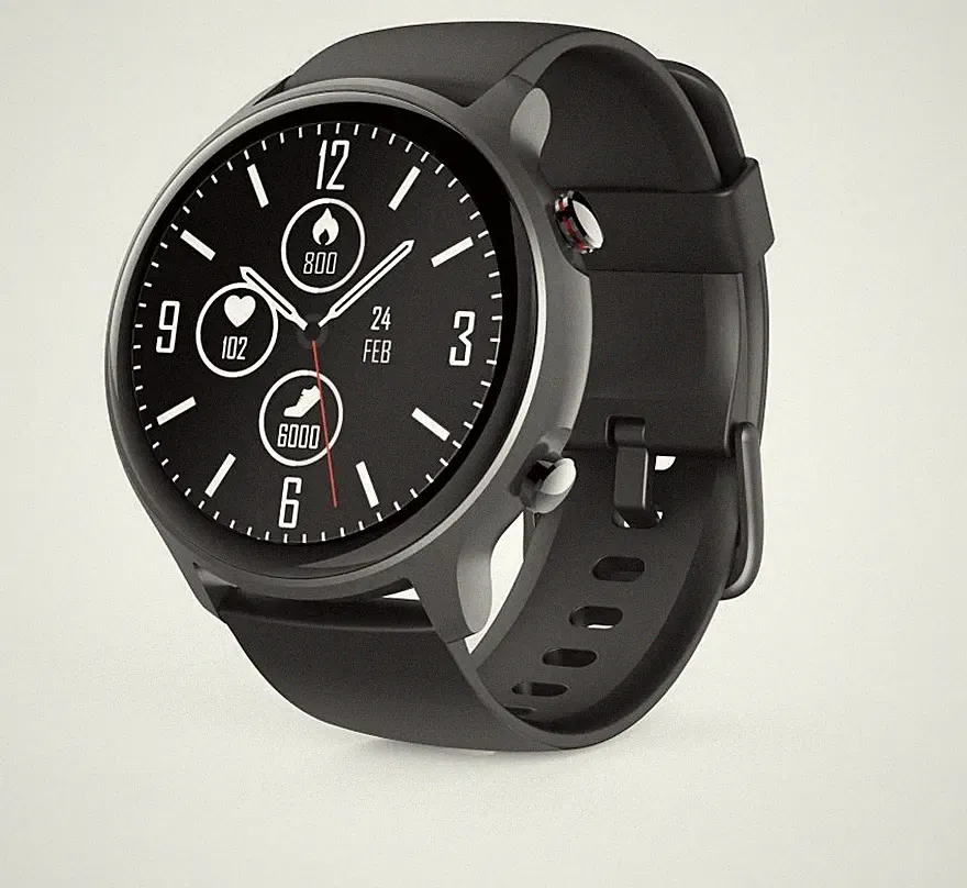 Hama 178610 Fit Watch 6910 Digital 46 mm Smartwatch Rund IP68 144 h 188 ppi