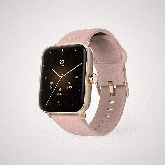 Hama 178620 6010 Digital 44 mm Smartwatch Quadratisch Rose, Roségold