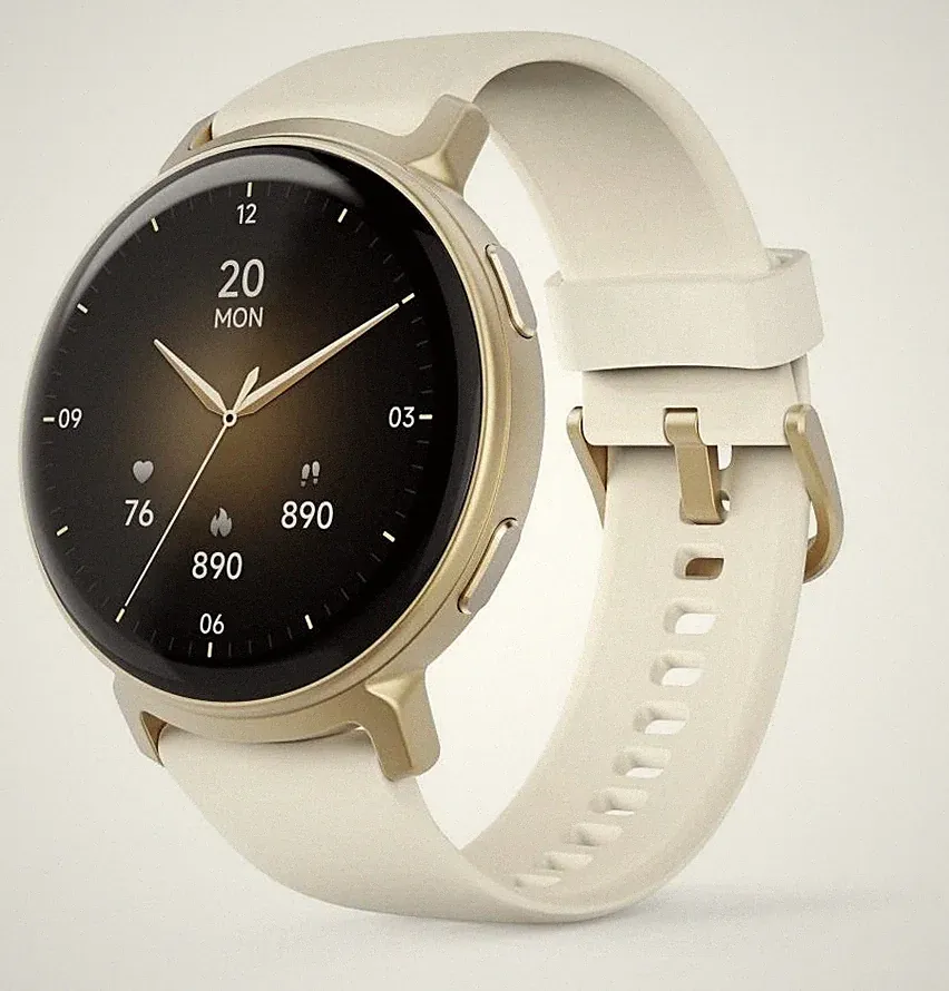 Hama 178641 7020 Analog 43 mm Smartwatch Rund IP68 Gold
