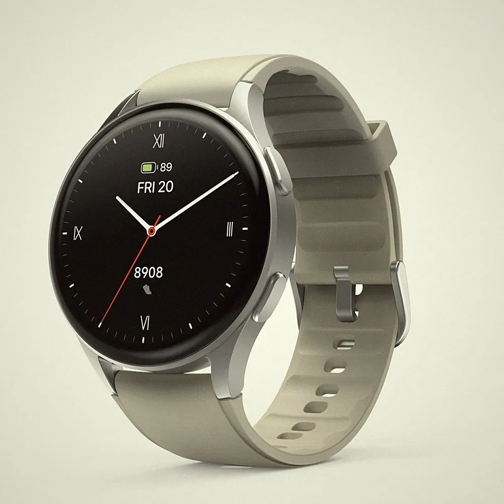 Hama Bluetooth Smartwatch 8900 mit Telefonfunktion 1,32“ AMOLED Display Silber