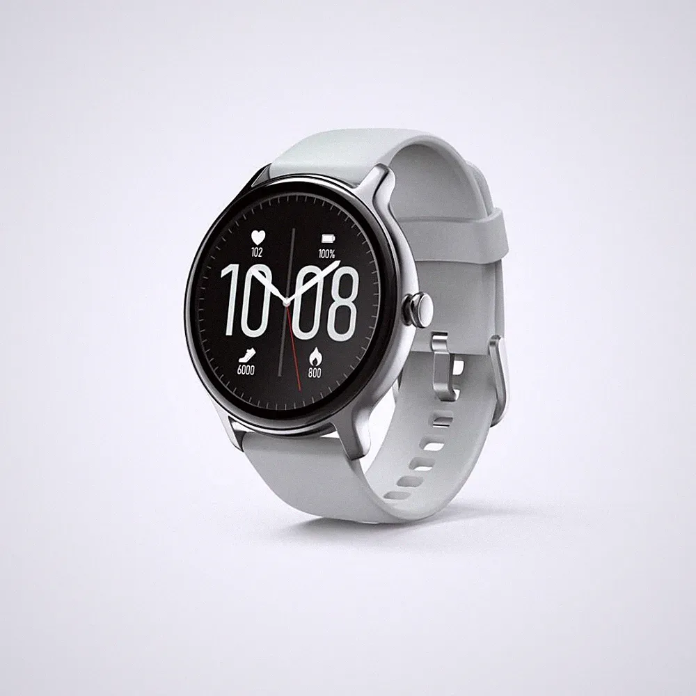 Hama Fit Watch 4910 Smartwatch IP68 wasserdicht Fitness-Uhr Damen Herren Silber