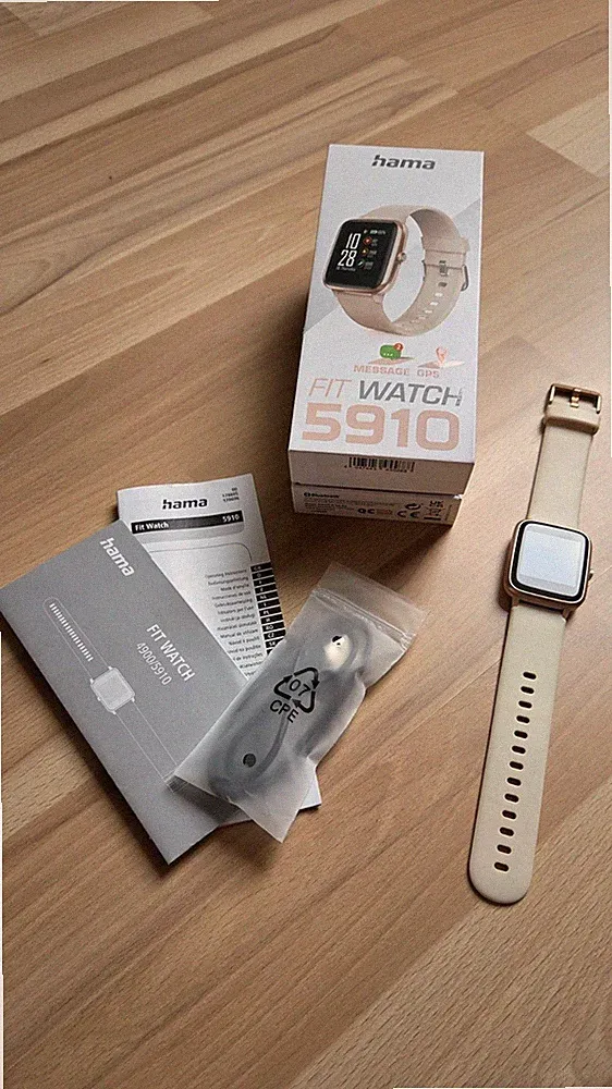 Hama Fit Watch 5910 Rosé Fitness Smartwatch Uhr GPS Sport