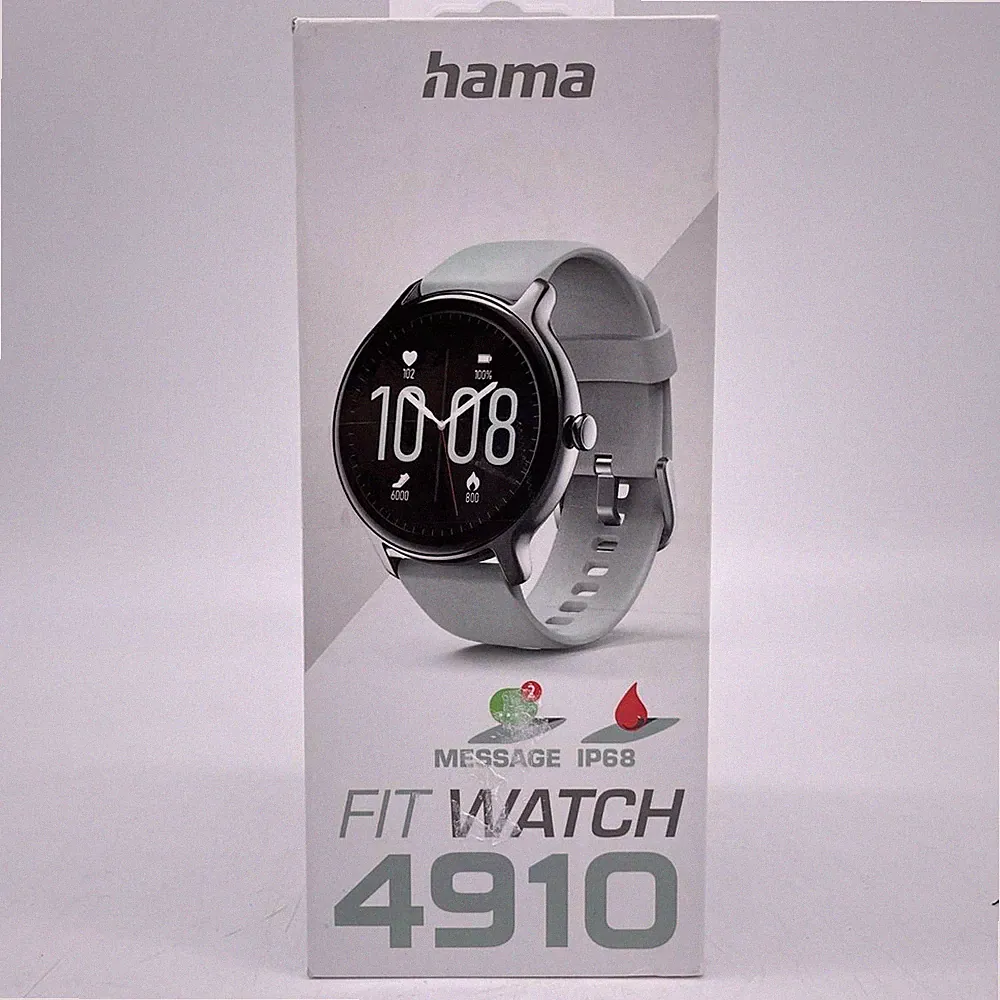 Hama Smartwatch 4910, IP68 wasserdicht (Fitness-Uhr Damen, 1,09"-Full-Touch-Farb