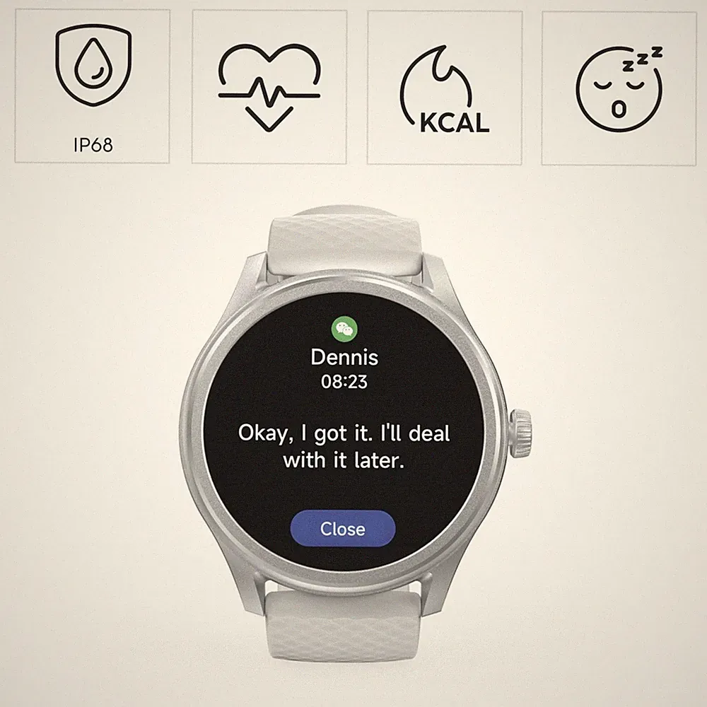 Hama Smartwatch 5010 SB Watch Fit Tracker Telefonfunktion Bluetooth Wasserdicht