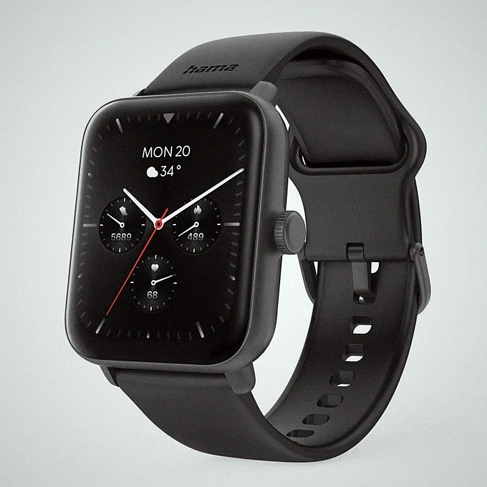 Hama Smartwatch 6010 GPS TFT-Display Telefonfunktion wasserdicht Smart