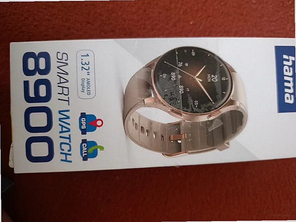 Hama Smartwatch 8900 mit GPS, wasserdicht IP68, Telefonfunktion (AMOLED Touch Di