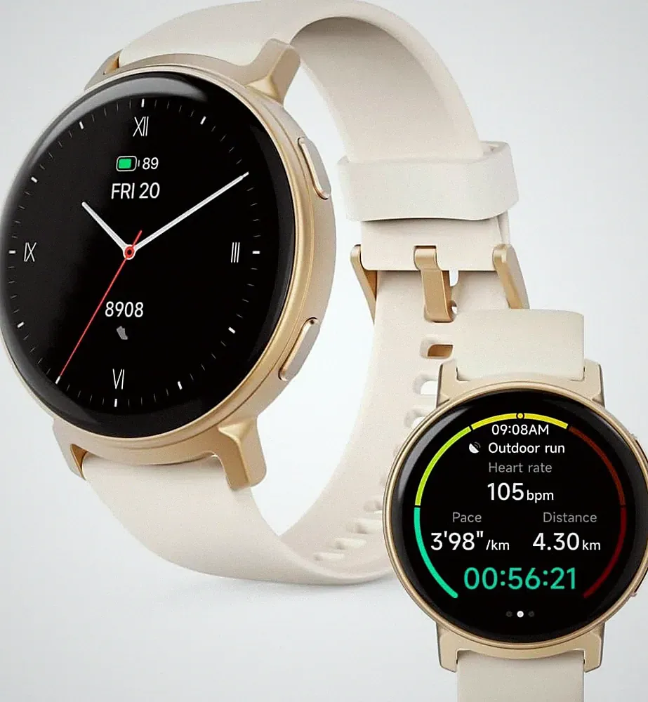 Hama Smartwatch Arion (Fitnessuhr Mit GPS, Telefonfunktion, Herzfrequenz, Farbig