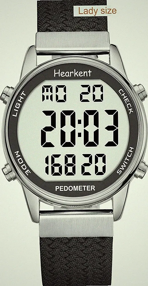Hearkent Schrittzähler-Uhr Für Damen, Fitness-Tracker Zum Gehen, Wasserdichte Sp